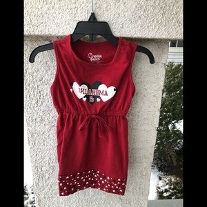 Oklahoma University toddler girl dress NWT